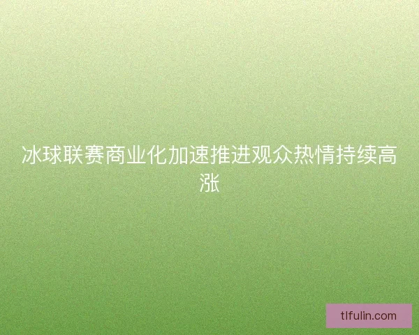 冰球联赛商业化加速推进观众热情持续高涨