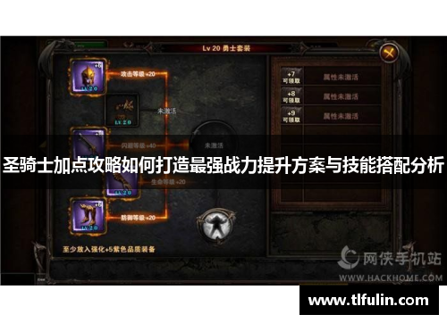 圣骑士加点攻略如何打造最强战力提升方案与技能搭配分析