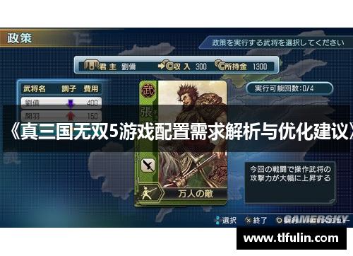 《真三国无双5游戏配置需求解析与优化建议》