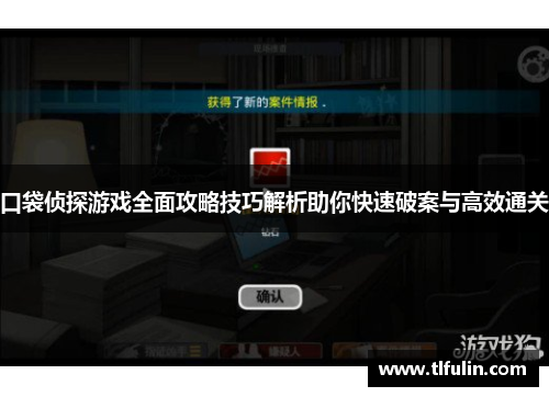 口袋侦探游戏全面攻略技巧解析助你快速破案与高效通关