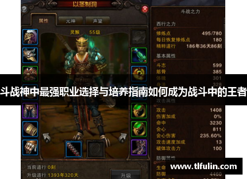 斗战神中最强职业选择与培养指南如何成为战斗中的王者
